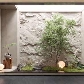 现代景观造景3D模型下载